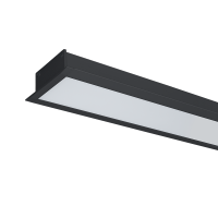 PROFIL LED INCASTRAT S48 12W 4000K 600MM NEGRU+KIT EMERGENTA